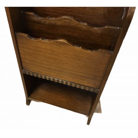 Antiker Mahagoni Zeitungsständer