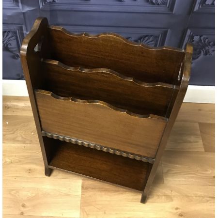 Antiker Mahagoni Zeitungsständer