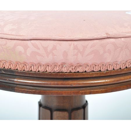 Antiker Piano Stool aus Mahagoni Massivholz frühes 19. Jahrhundert