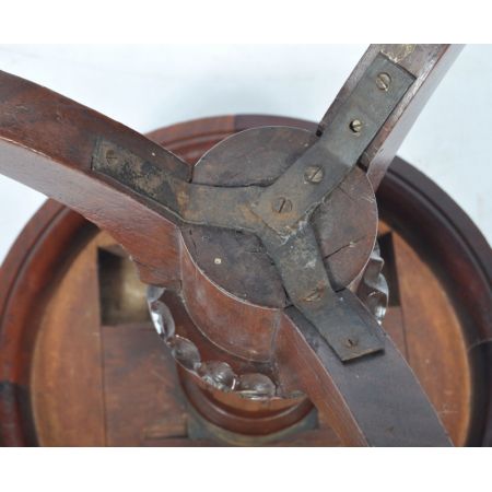 Antiker Piano Stool aus Mahagoni Massivholz frühes 19. Jahrhundert