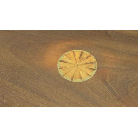 Antiker edwardianischer achteckiger Inlaid Wein- oder Beistelltisch aus massivem Mahagoni