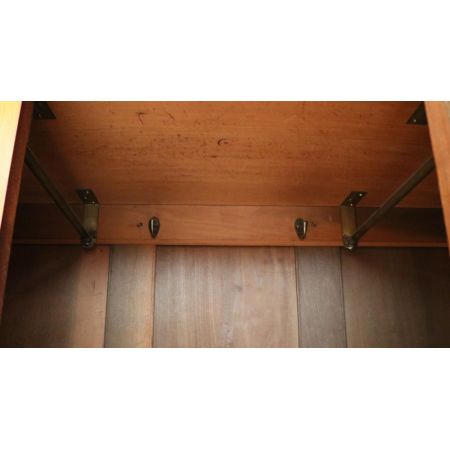 Antiker edwardianischer Walnuss Kleiderschrank