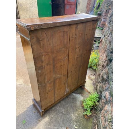 Kleines antikes edwardianisches Bücherregal aus Eichenholz