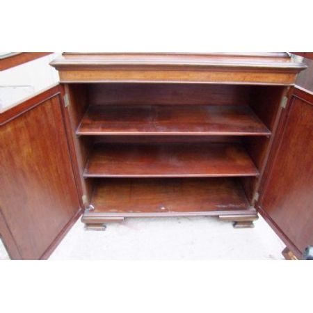 Antiker edwardianischer Inlaid Bücherschrank