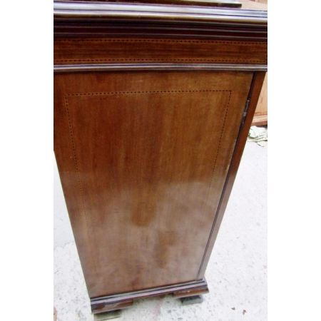 Antiker edwardianischer Inlaid Bücherschrank