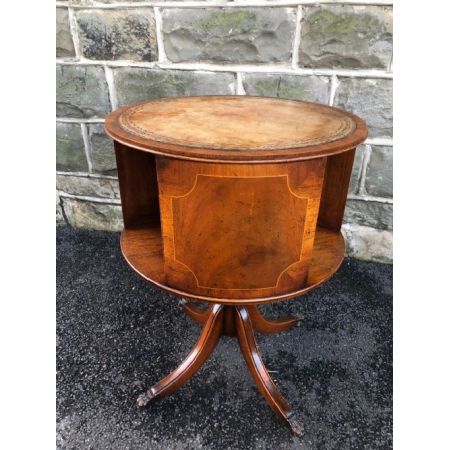 Antikes Bücherregal aus massivem Mahagoni