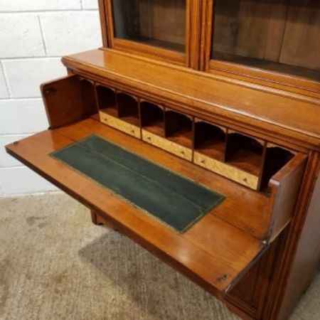 Antiker edwardianischer Eichenholz Bücherschrank