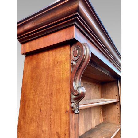 Antikes library Bücherregal aus massivem Mahagoni von ca 1860