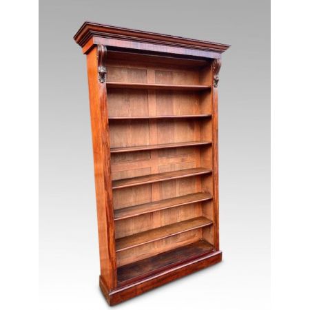 Antikes library Bücherregal aus massivem Mahagoni von ca 1860