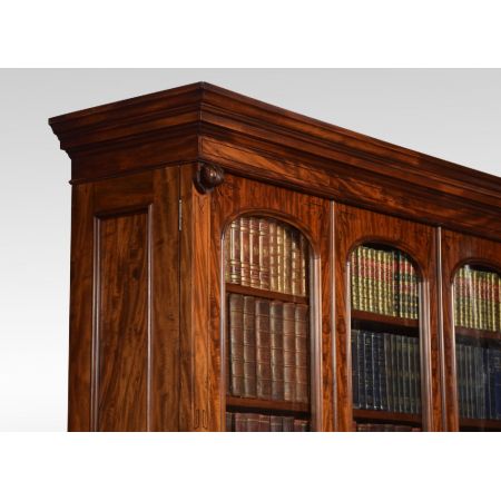 Großes Library Bookcase aus Mahagoni Massivholz antik 19. Jahrhundert