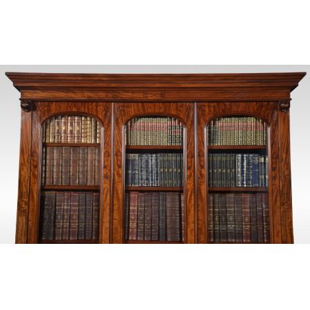 Großes Library Bookcase aus Mahagoni Massivholz antik 19. Jahrhundert