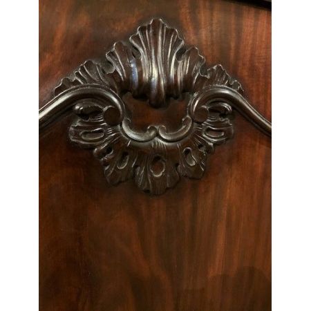 Großes Library Bookcase aus Mahagoni Massivholz antik 1890