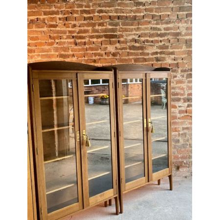 Antike Library Bookcases aus Eiche Massivholz 1920