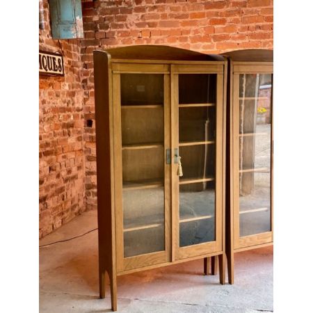 Antike Library Bookcases aus Eiche Massivholz 1920