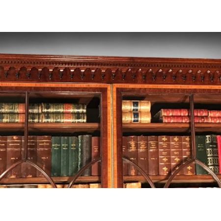 Antikes Library Secretaire Bookcase aus Mahagoni Massivholz 1785