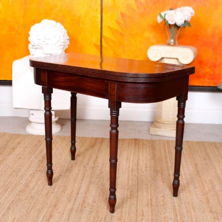 Antiker Games Table aus Mahagoni Massivholz 1870