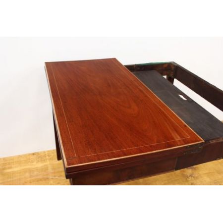 Antiker Games Table aus Mahagoni Massivholz 18. Jahrhundert