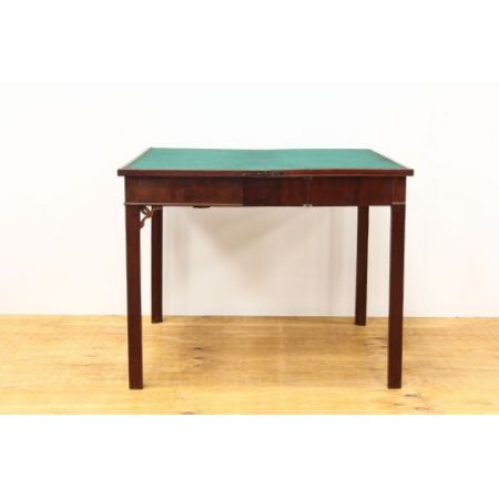 Antiker Games Table aus Mahagoni Massivholz 18. Jahrhundert