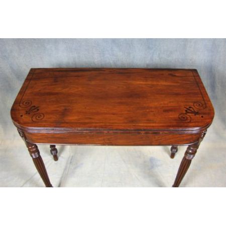 Antiker Games Table aus Mahagoni Massivholz 1820