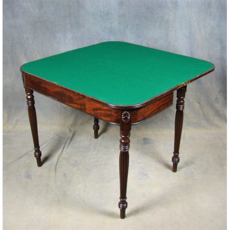 Antiker Games Table aus Mahagoni Massivholz 1820