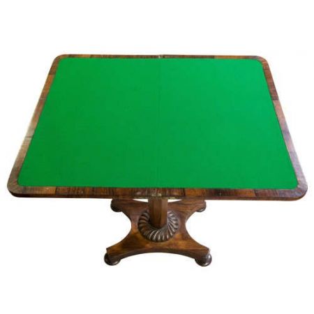 Kleiner antiker Palisander-Kartentisch