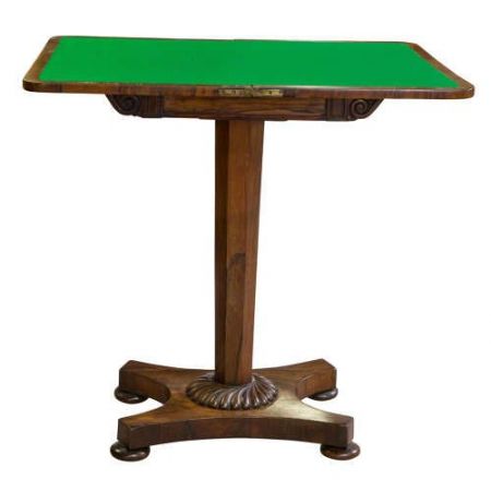 Kleiner antiker Palisander-Kartentisch