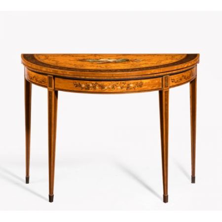 Antiker Games Table aus Stainholz Massivholz 18. Jahrhundert