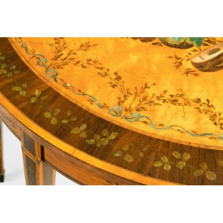 Antiker Games Table aus Stainholz Massivholz 18. Jahrhundert