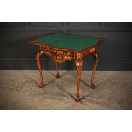 Antikes Paar Game Tables aus Nussbaumholz Massivholz 1890