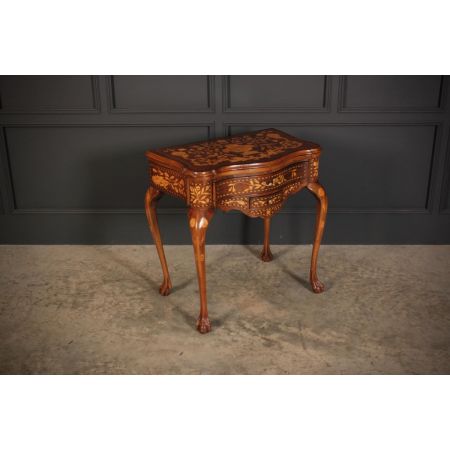 Antikes Paar Game Tables aus Nussbaumholz Massivholz 1890