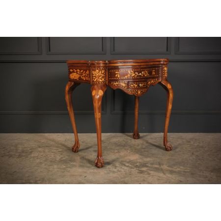 Antikes Paar Game Tables aus Nussbaumholz Massivholz 1890