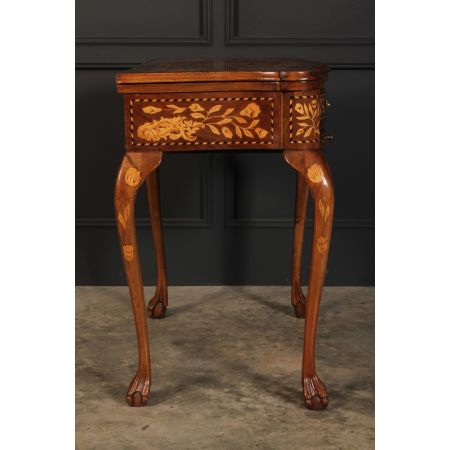 Antikes Paar Game Tables aus Nussbaumholz Massivholz 1890