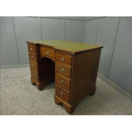 Antiker Inlaid Schreibtisch aus Mahagoni