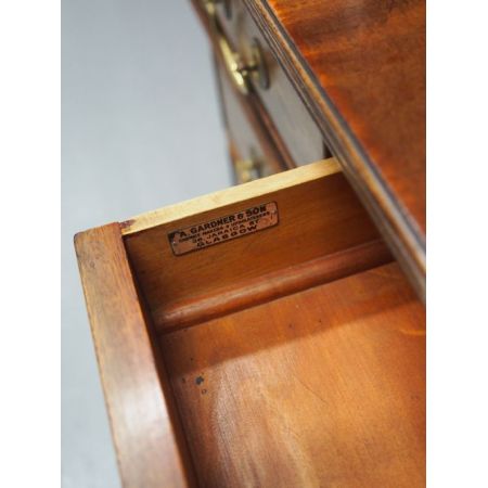 Antiker Pedestal Desk aus Mahagoni Massivholz 1900