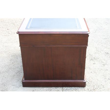 Antiker Pedestal Desk aus Mahagoni Massivholz englisch 1850