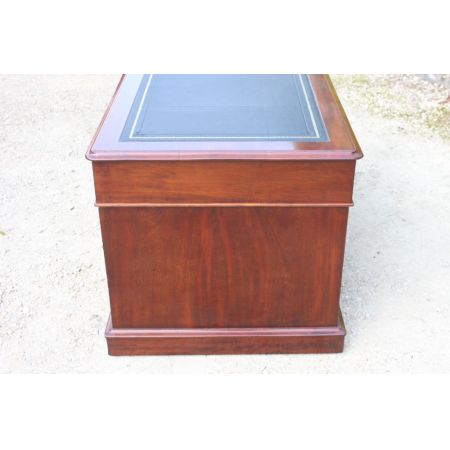 Antiker Pedestal Desk aus Mahagoni Massivholz englisch 1850