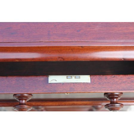 Antiker Pedestal Desk aus Mahagoni Massivholz englisch 1850