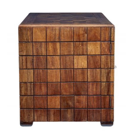 Antiker Pedestal Desk aus Teakholz Massivholz 1920