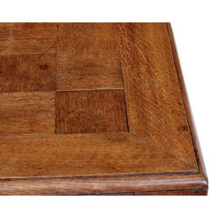 Antiker Pedestal Desk aus Teakholz Massivholz 1920