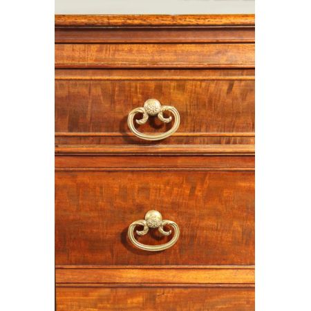 Antiker Pedestal Desk aus Mahagoni Massivholz 1840