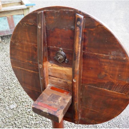 Großer antiker Obstholz Weintisch