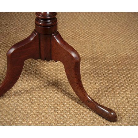 Antiker Stativ Weintisch aus massivem Eichenholz 