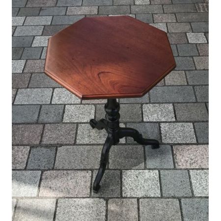 Antiker viktorianischer Weintisch aus massivem Mahagoni