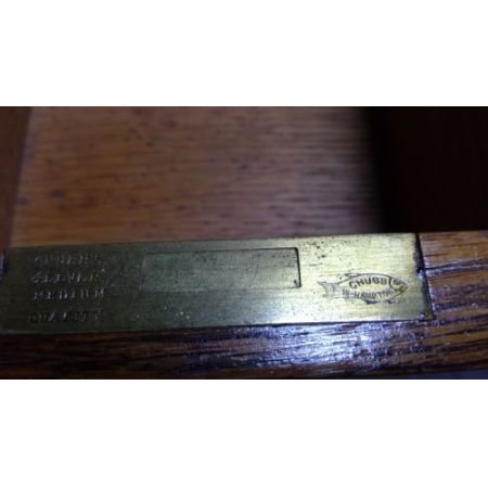 Monumentaler Schreibtisch aus massiver Eiche