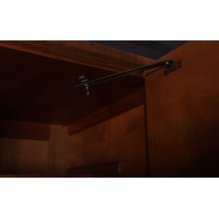 Antiker Art-Deco-Kleiderschrank aus Vogelaugenahorn