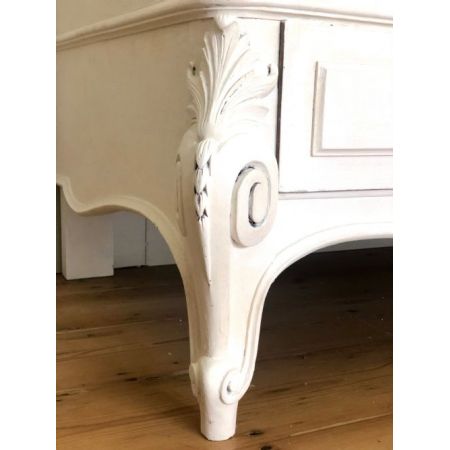 Antiker, französischer Louis XV. Kleiderschrank/Armoire aus Massivholz 1910