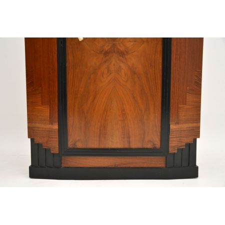 Antiker Art déco Compactum Kleiderschrank aus Nussbaumholz Massivholz 1930