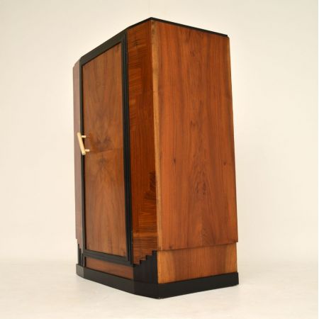 Antiker Art déco Compactum Kleiderschrank aus Nussbaumholz Massivholz 1930