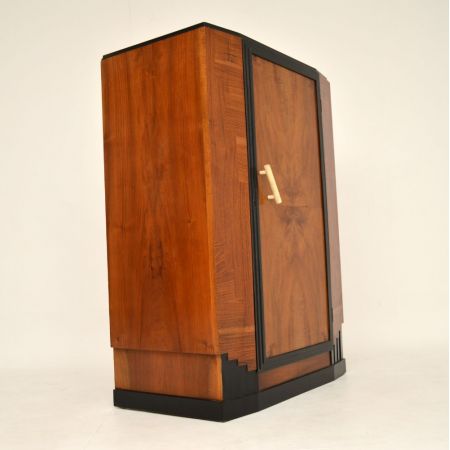 Antiker Art déco Compactum Kleiderschrank aus Nussbaumholz Massivholz 1930