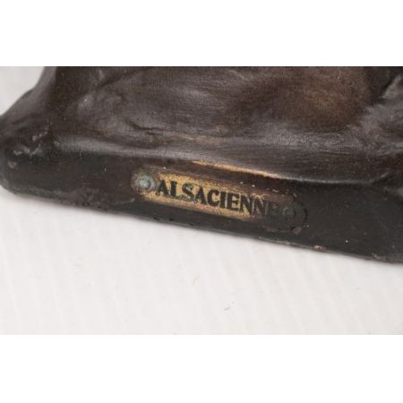 Antike elsässische Ladenbüste aus dem 19. Jahrhundert